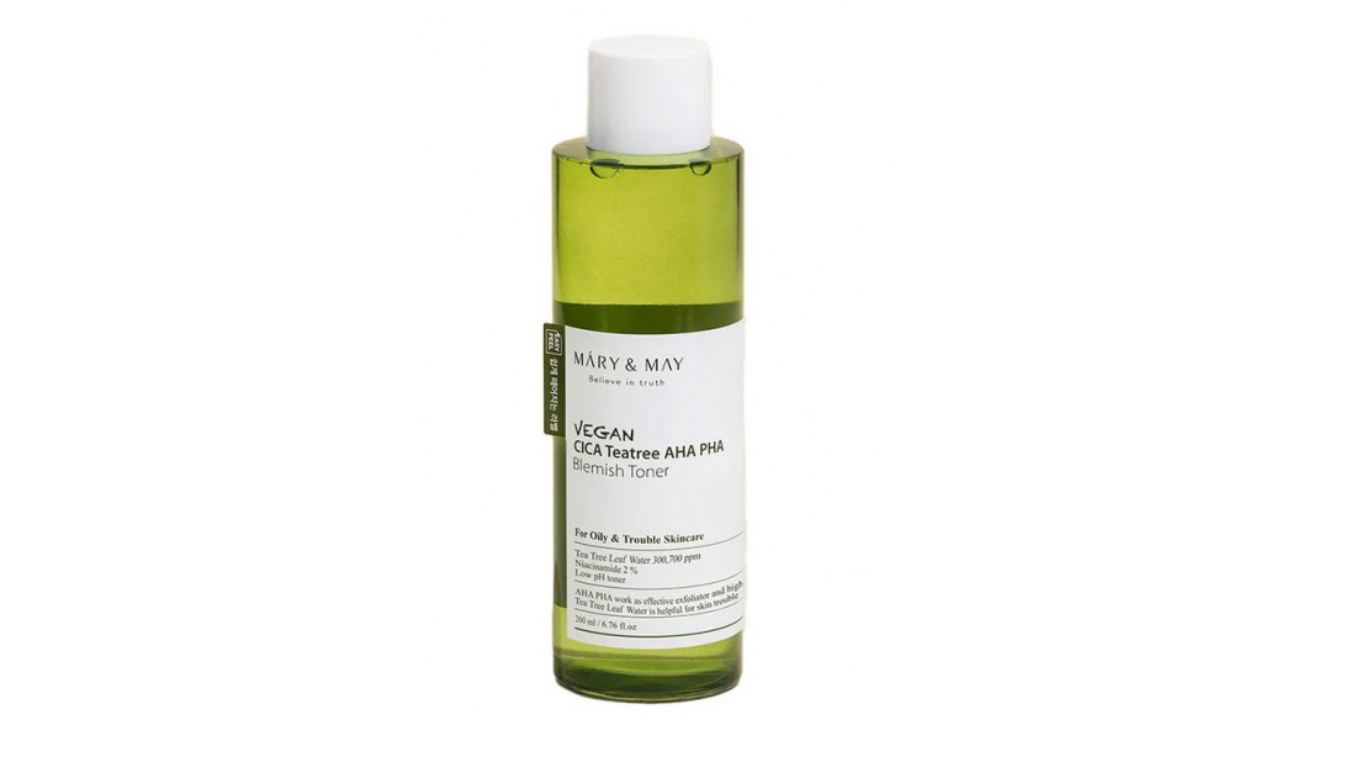 Mary&May Vegan CICA Tea Tree AHA PHA Toner